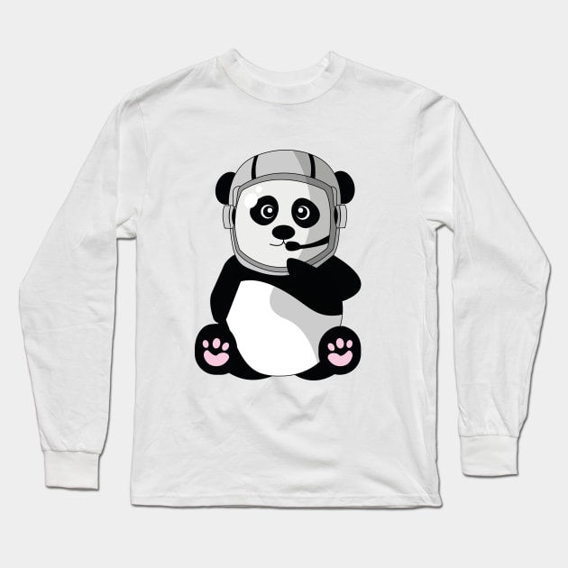 Panda Long Sleeve T-Shirt by Yanchik